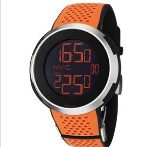 NWT Gucci Men’s YA114104 digital Orange Strap